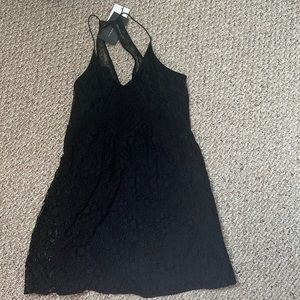 Zara black lace dress